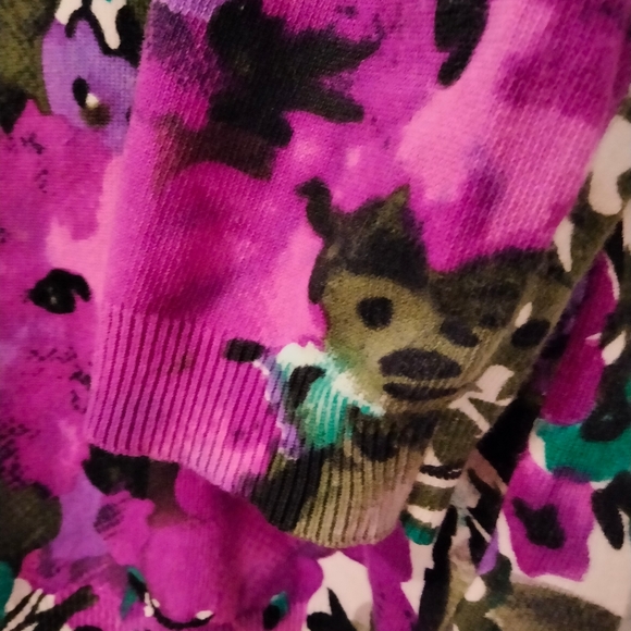 Fever vivid floral design sweater. Woman S - Picture 5 of 5